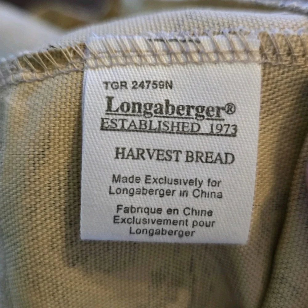 Longaberger 2008 Harvest Weave Bread Basket Combo Autumn Path  FALL